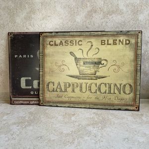 Metal Coffee Signs
